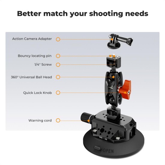 K&F Concept 4.5" Suction Cup